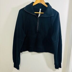 Lululemon Scuba Oversized Half-Zip Pullover Black Sweater Women's XS/S LW3FJ6S